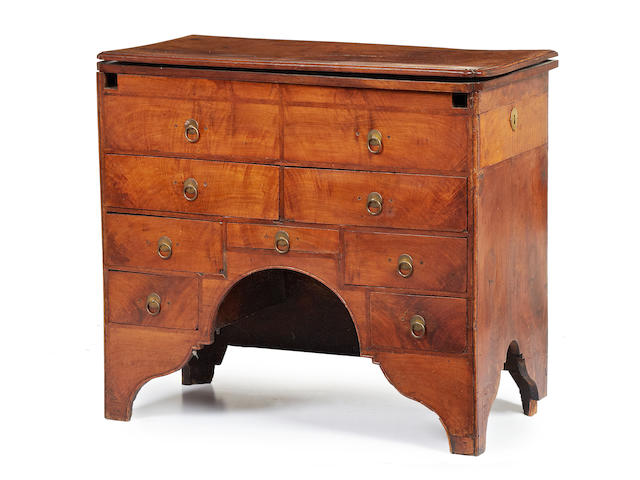 An early 18th Century provincial walnut bachelor's type chest