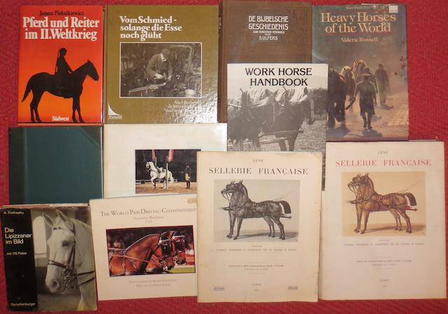 A collection of equine books, comprising, Lene: Sellerie Francaise, 1986,   ((Qty))