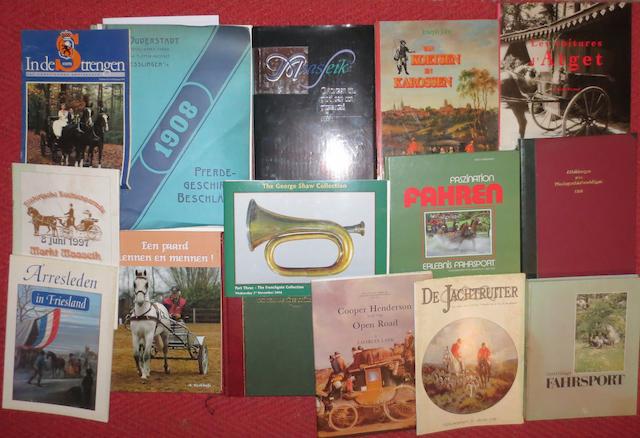 A quantity of horse and carriage related books,   ((Qty))