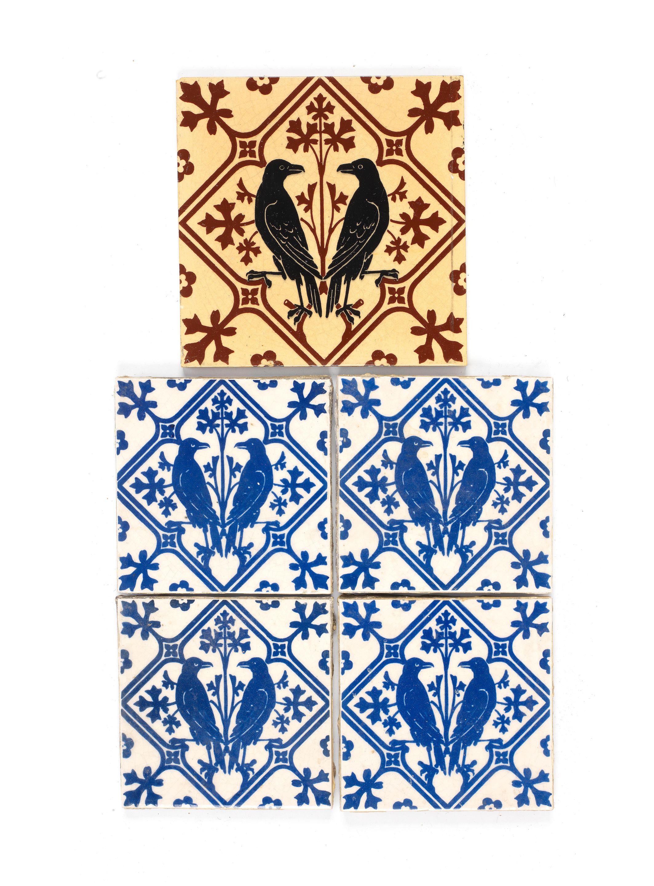 W Pugin Design N Details about   Original Victorian Minton Floor Tiles A 