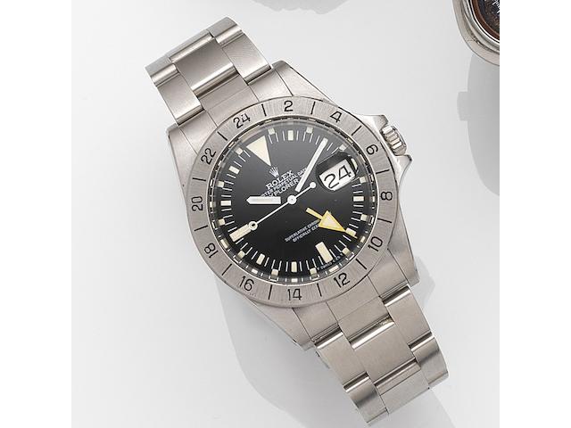 Rolex. A stainless steel automatic calendar bracelet watch Explorer II, Ref:1655, Case No.6205***, Circa 1979