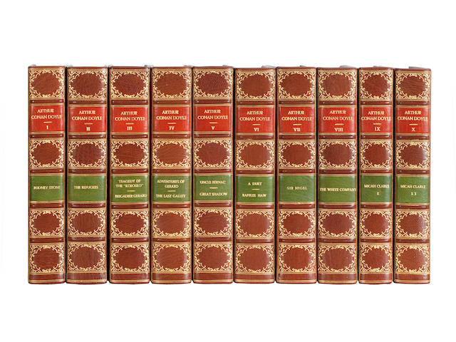 DOYLE (ARTHUR CONAN) [The Works], 24 vol., NUMBER 200 OF 760 SETS SIGNED BY THE AUTHOR to vol. one, New York, Doubleday, Douran, 1930