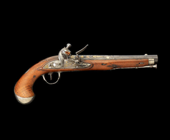 Bonhams A Silver Mounted Flintlock Pistol Made For Tipu