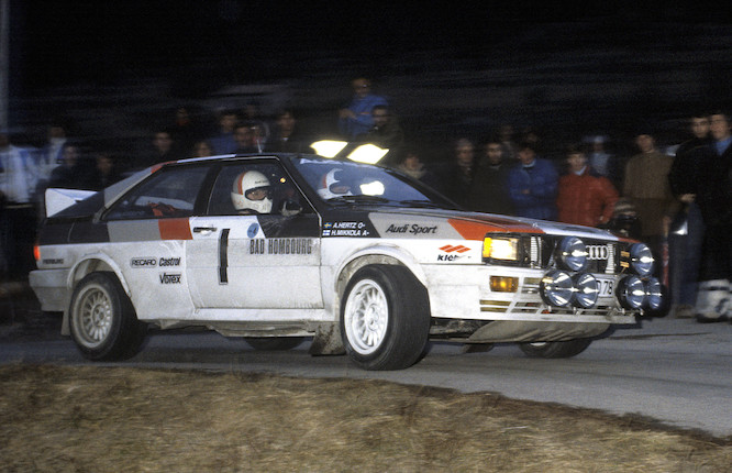 Ex-works, Hannu Mikkola/Arne Hertz,1982 Audi Quattro A1 Group B Rally Car  Chassis no. WAUZZZ85ZDA900012 image 3