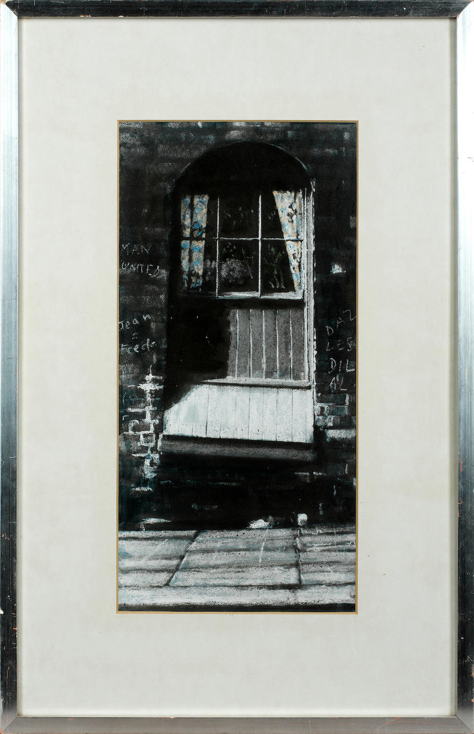 Harold Riley (British, born 1934) A shuttered window