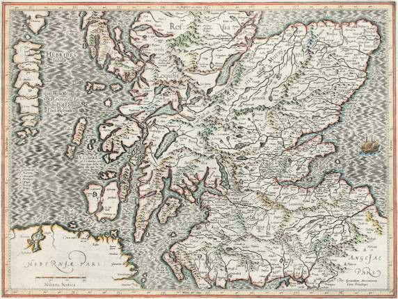 Bonhams Maps Lorn And Scotland Pont Timothy Lorna Cum Insulis 