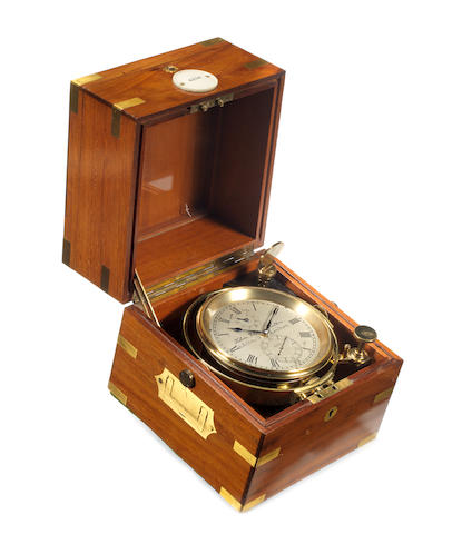 A Two Day Marine Chronometer 7x7x8ins.(18x18x20cm)