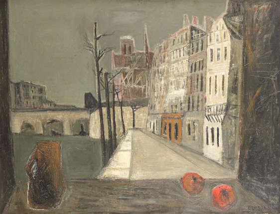 Raymond Guerrier (French, 1920-2002) Parisian street scene image 1