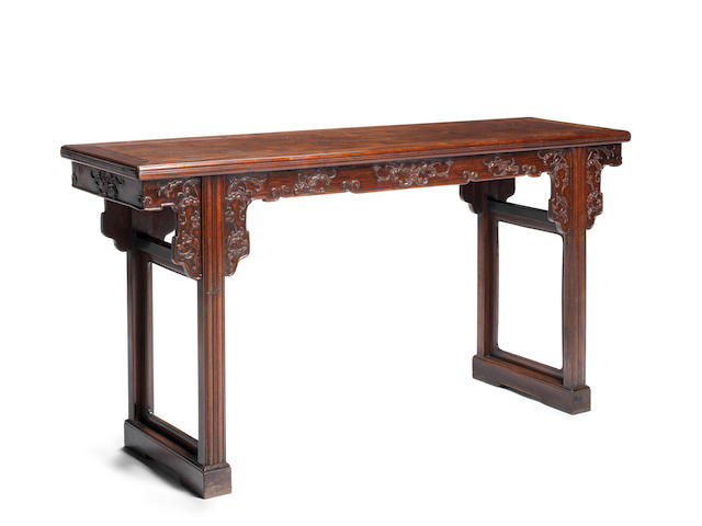 A rare huanghuali altar table Early Qing Dynasty