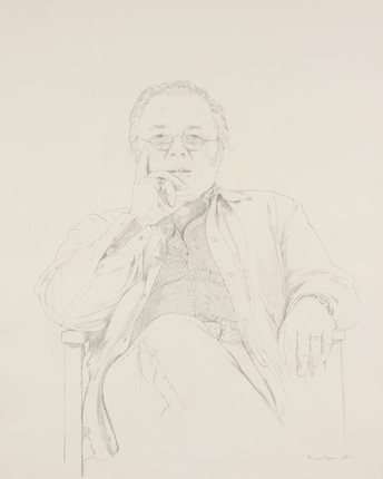 Bryan Organ (British, born 1935) Portrait of Lord Attenborough image 1