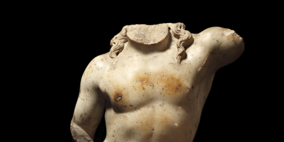 A Roman marble torso of Dionysus
