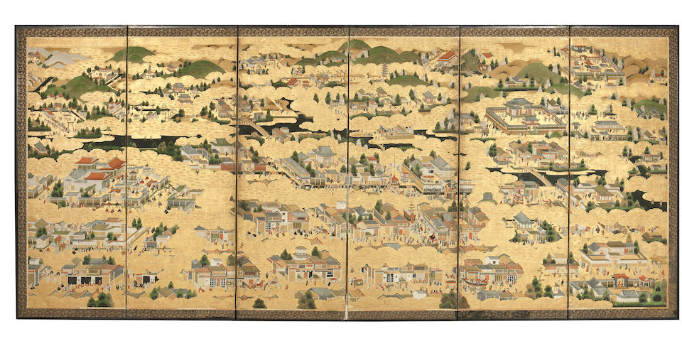 ANONYMOUS Machi-eshi style, Edo Period, 1630s-1640s (2)