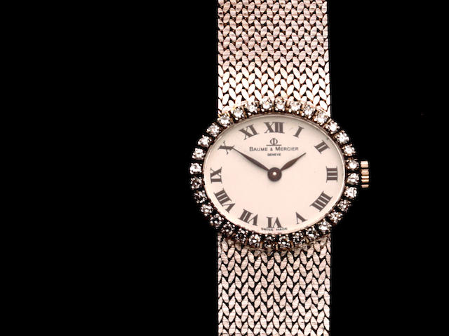 Baume & Mercier: A lady's diamond set wristwatch