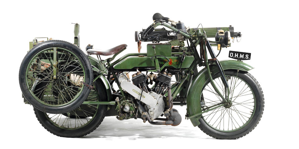 1916/17 Matchless-Vickers 8B2/M Russian Military Motorcycle Combination Frame no. 557M Engine no. M63674