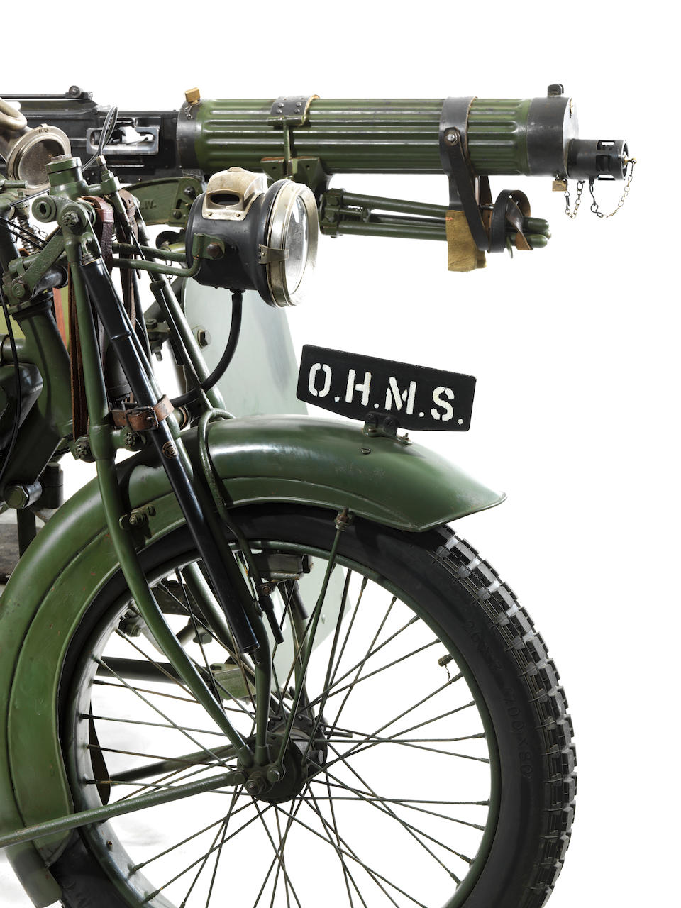 1916/17 Matchless-Vickers 8B2/M Russian Military Motorcycle Combination Frame no. 557M Engine no. M63674