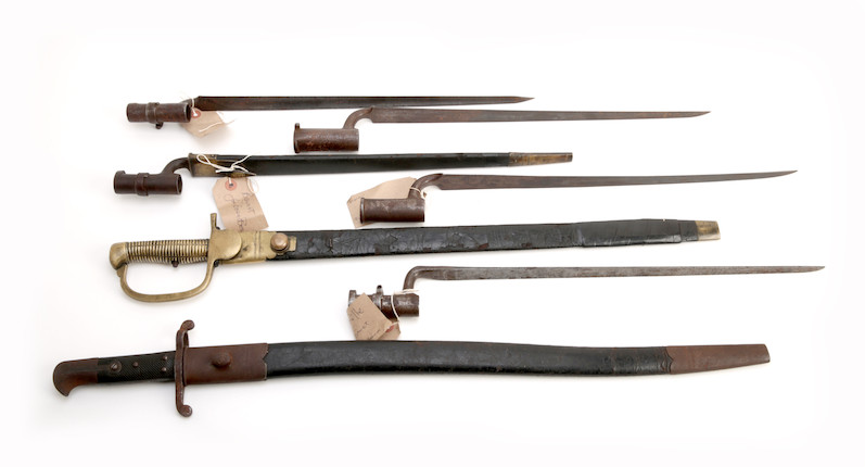 Raker Rifle Bonhams : A Baker Rifle sword bayonet
