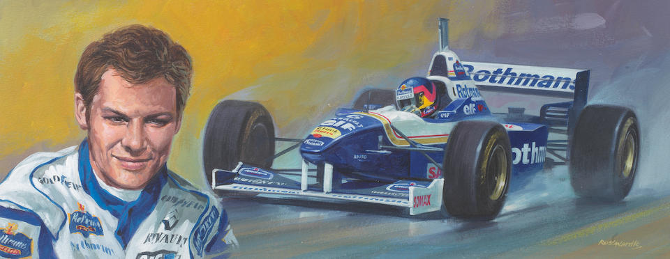 Ross Wardle (British), a series of six Formula 1 driver artworks, ((6))