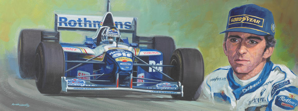 Ross Wardle (British), a series of six Formula 1 driver artworks, ((6))