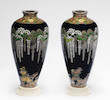 Thumbnail of An important and fine pair of matching cloisonné-enamel ovoid vases  By Namikawa Yasuyuki (1845-1927), circa 1897 (4) image 4