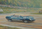 Thumbnail of Raymond Groves (1913-1958), two framed mixed media studies of racing cars,   ((2)) image 2