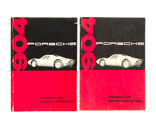 Two Porsche 904 Carrera GTS instruction manuals, ((2))