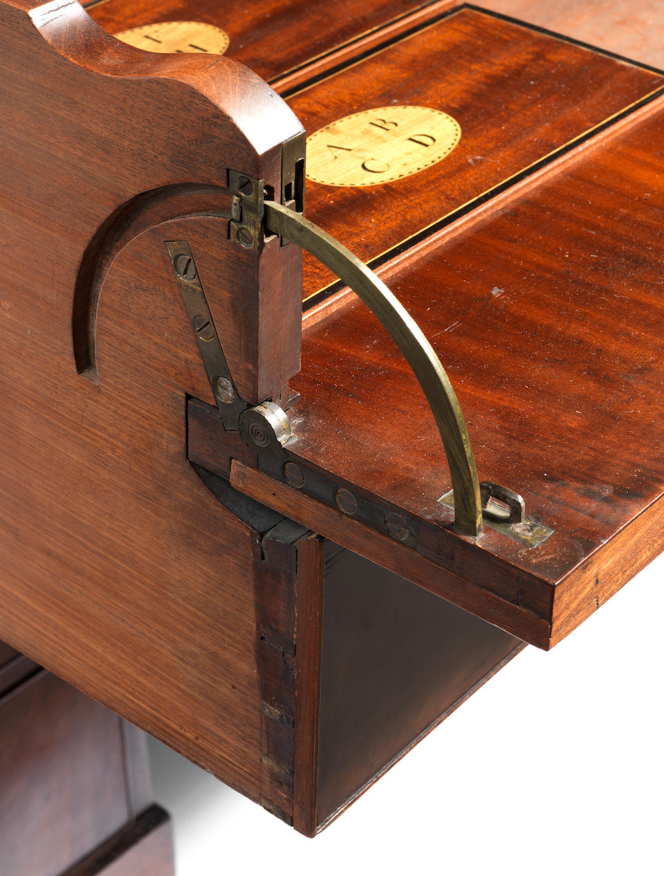 A George III mahogany architects desk attributed to Gillows