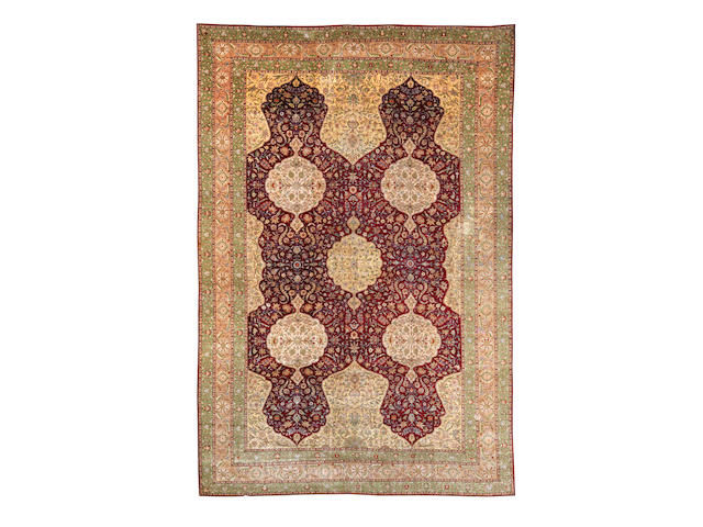 A silk Kayseri carpet West Anatolia, 441cm x 298cm