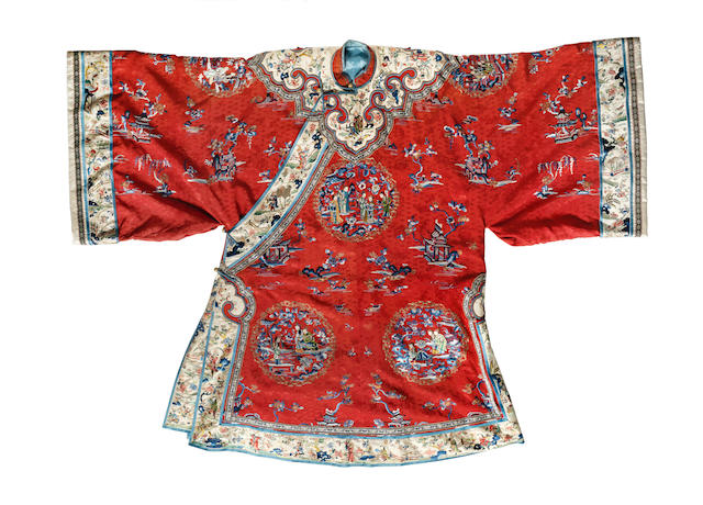 An embroidered woman's robe 19th century