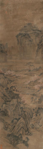 In the manner of Ke Jiusi (c. 1290-1343), Late Qing Dynasty or later Landscape