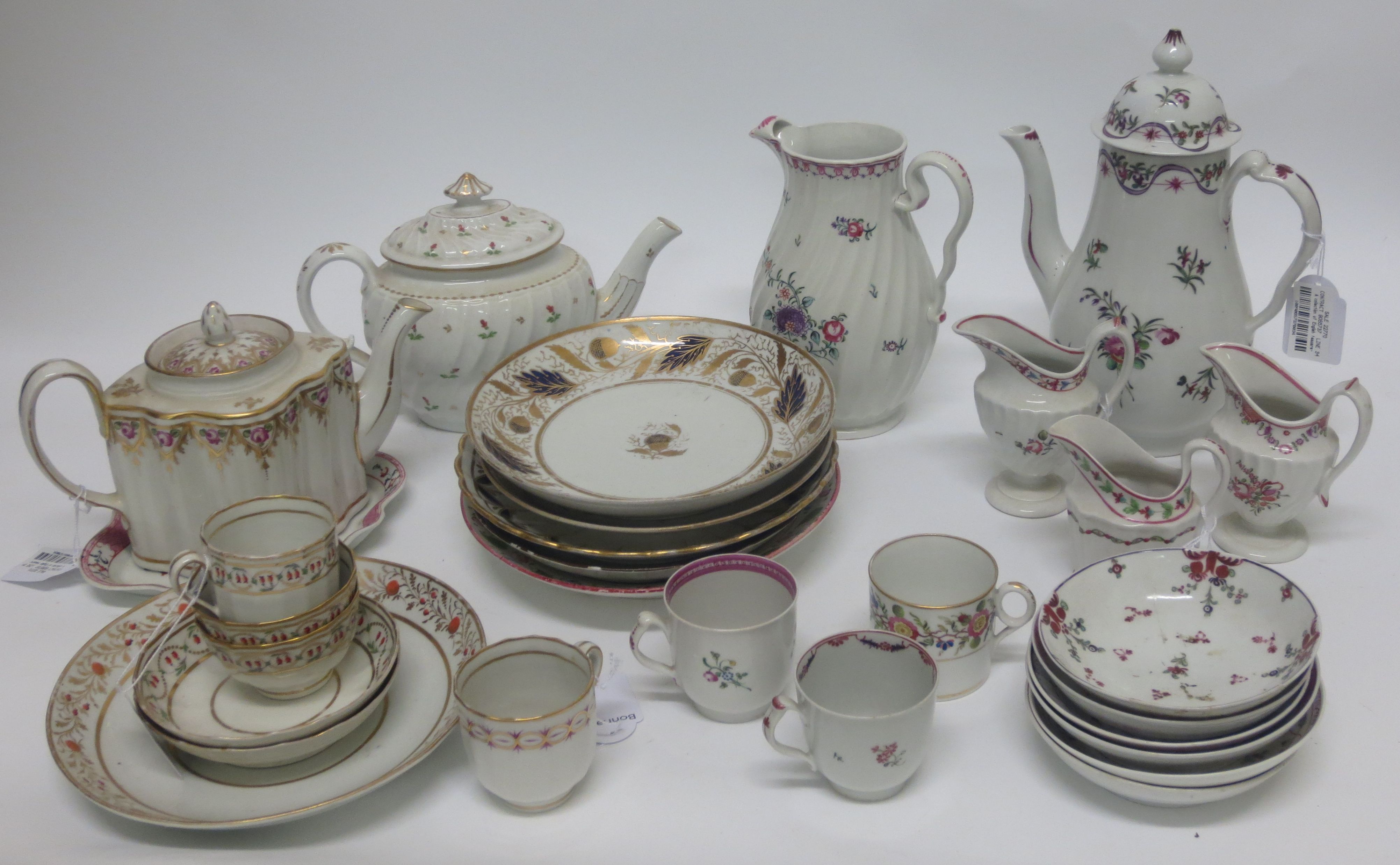 Bonhams : A collection of English teaware including New Hall examples ...