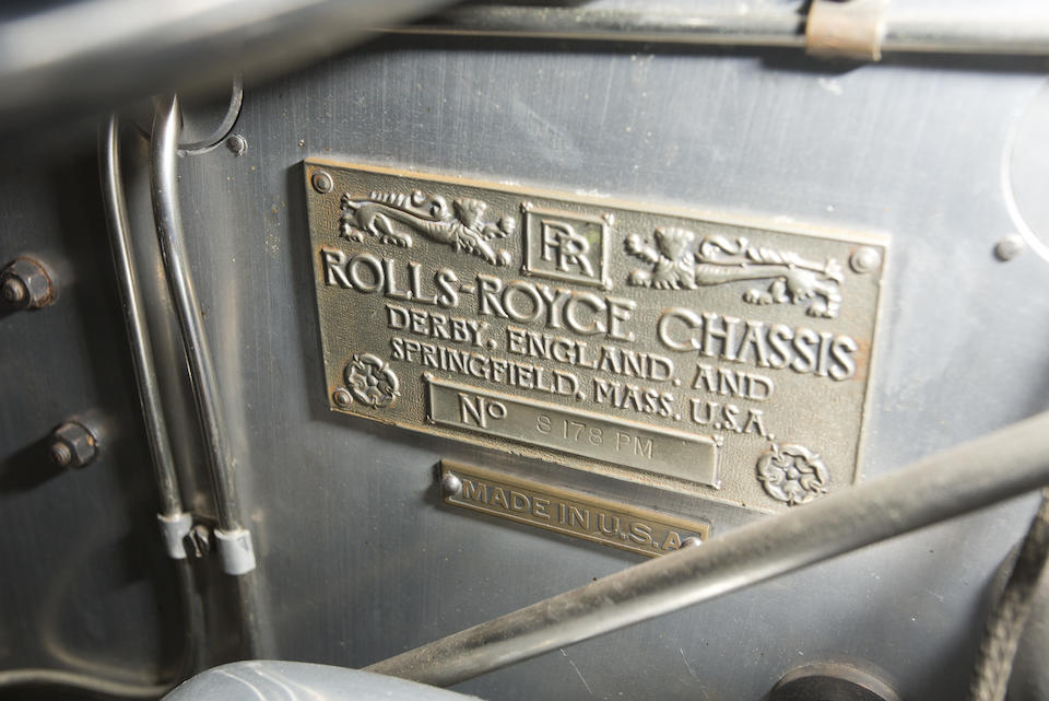 1927 ROLLS-ROYCE  PHANTOM I TOWN CAR  Chassis no. S178PM Engine no. 21786