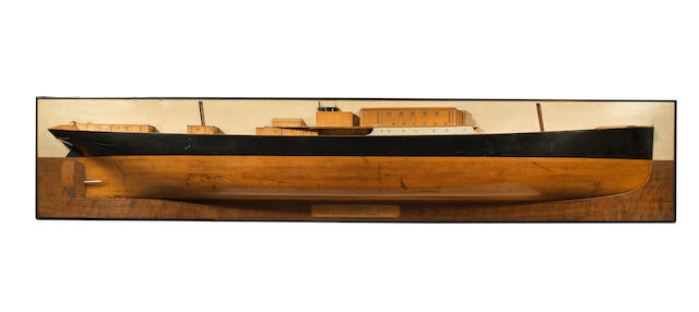 A Builder's half model of the SS Adriondack 1888