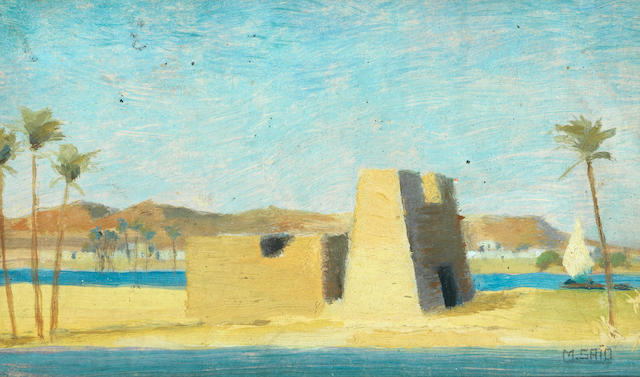 Mahmoud Said (Egypt, 1897-1964) View of Aswan