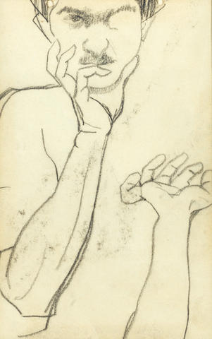 Mahmoud Said (Egypt, 1897-1964) Self Portrait