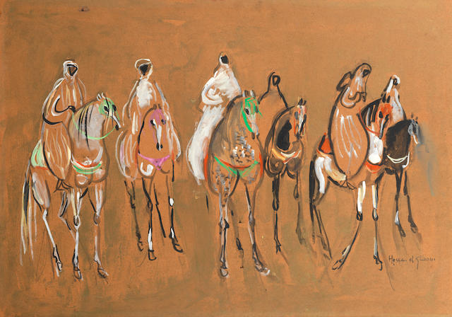 Hassan el Glaoui (Morocco, born 1924) Horses