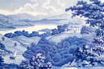 Thumbnail of A group of blue and white printed earthenware from the British Views series, early 19th century image 2
