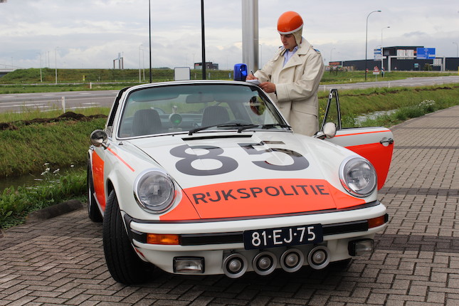One of a mere 5 believed delivered new to the Rijkspolitie in 1974,1974 Porsche 911 2.7-Litre Targa 'ALEX 12.85' Rijkspolitie  Chassis no. 9115110341 Engine no. 6359081 image 4