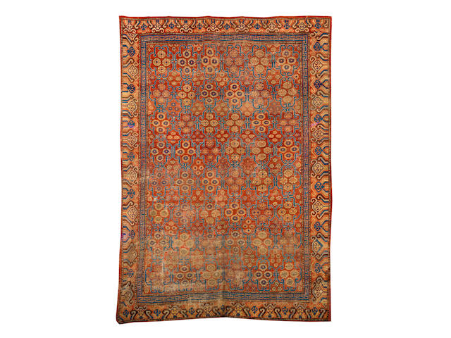 A Khotan carpet East Turkestan, 336cm x 231cm