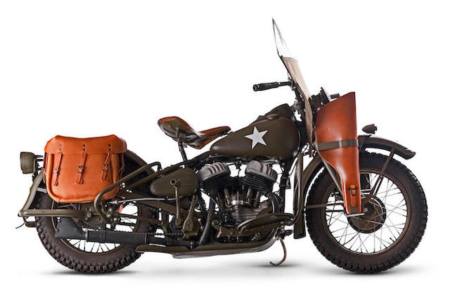 Bonhams : 1942 Harley-Davidson 739cc WLA Military Motorcycle Frame no.  42WLA64462 Engine no. 42WLA64462