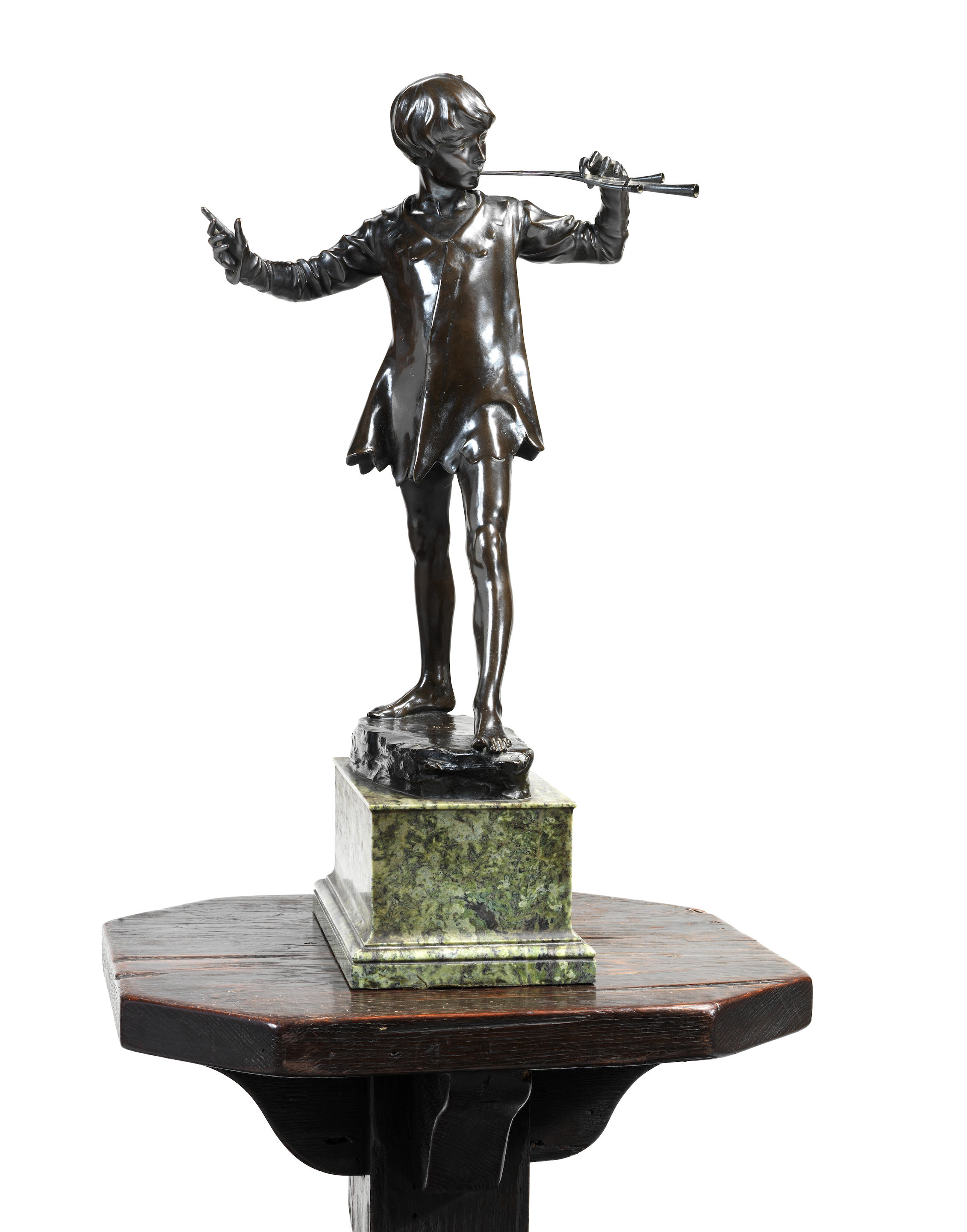 Peter Pan Bronze   signiert Sir George James englischer Bildhauer 