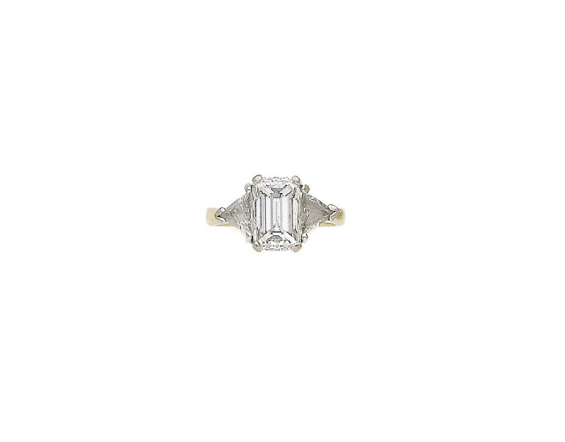 A diamond single-stone ring