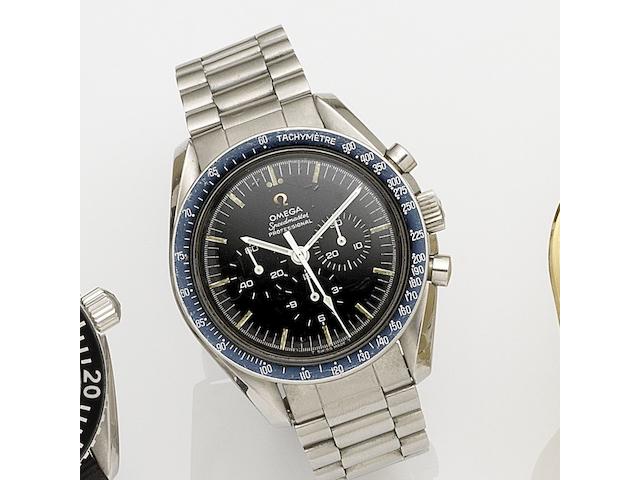 Omega. A stainless steel manual wind chronograph bracelet watch Speedmaster, Ref:S.105.012-64, Movement No.22083400, Circa 1965