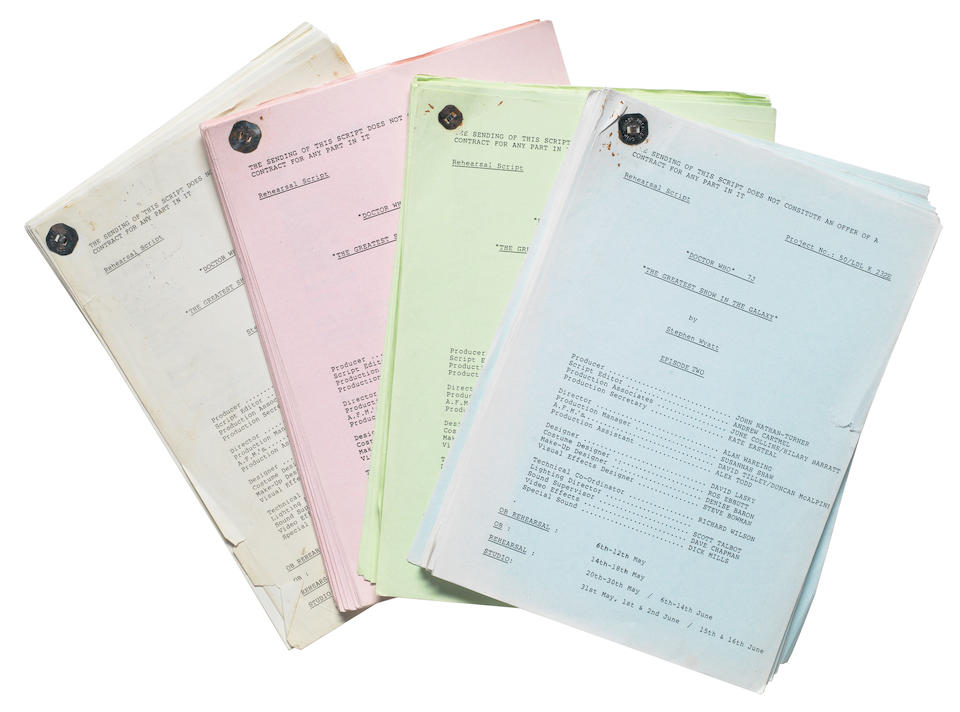 Doctor Who - The Greatest Show in the Galaxy: a group of scripts and copies of production drawings, BBC, 1988, 20