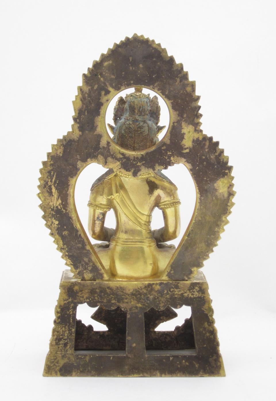 A gilt bronze figure of Amitayus 18th century