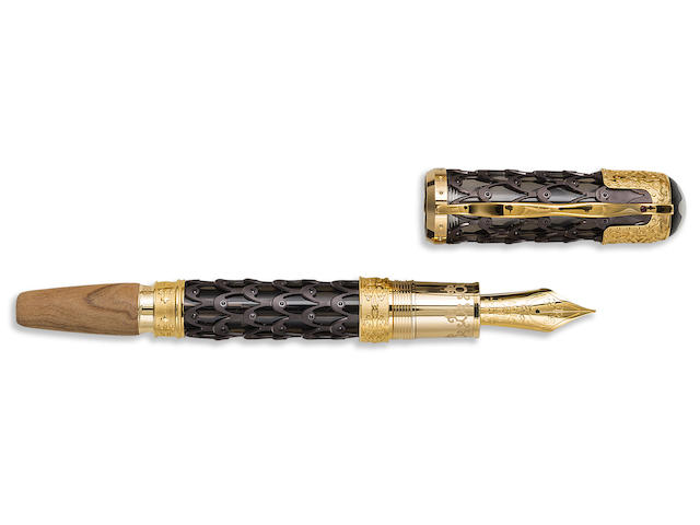 MONTBLANC: Genghis Khan 18K Gold Limited Edition 88 Fountain Pen