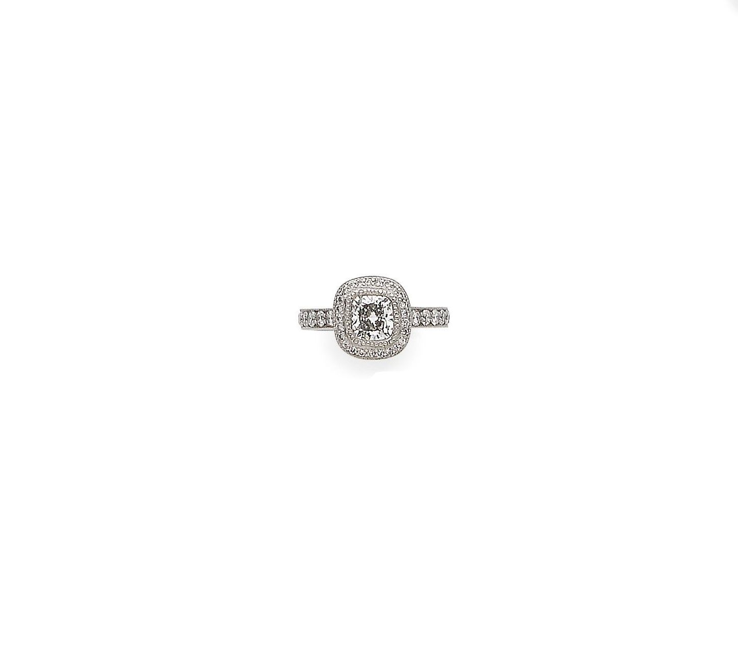 A diamond single-stone ring