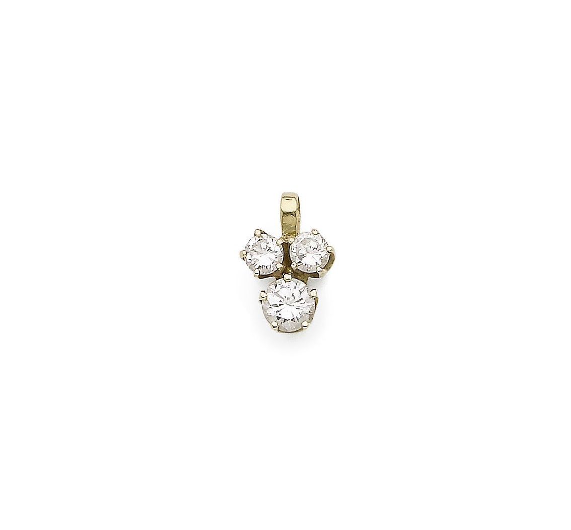 A diamond pendant