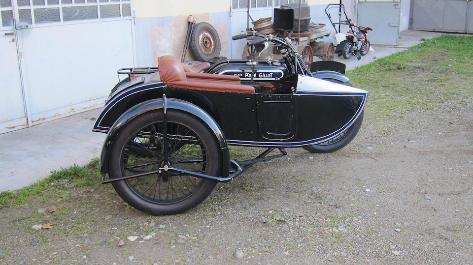 Ren&#233; Gillet 750 cm3 type G Side-car c.1928  Engine no. 433