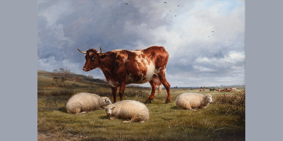 Thomas Sidney Cooper RA (British, 1803-1902) Canterbury Meadows