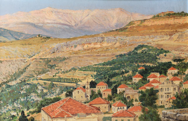 Boris Novikoff (Russia, 1888-1966) View of Bikfaya